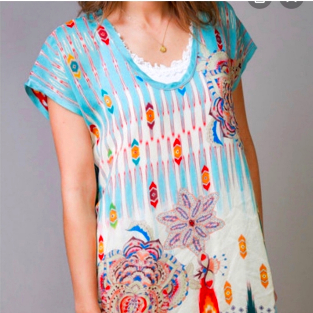 Johnny Was Vibrant Boho Dress - Picture 2 of 7